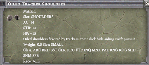 OILED TRACKER SHOULDERS item card